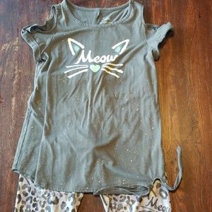Girls justice sz 14 meow outfit